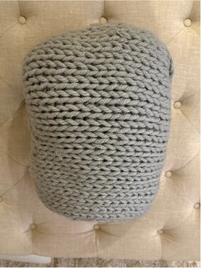 UGG Gray Knit Throw Blanket One Size